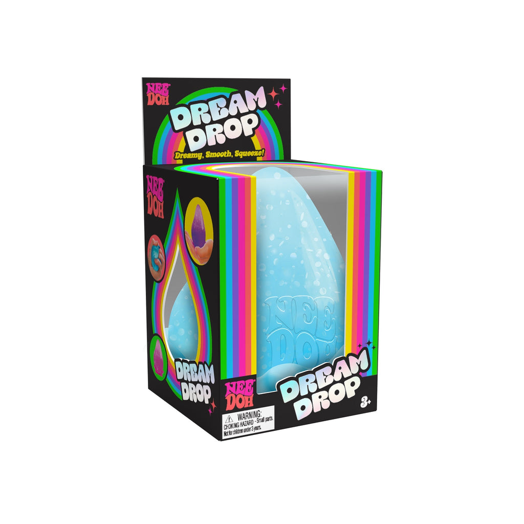Playful Geometric NeeDoh Dream Drop | Select Linen Ridge - Squishy Dohnut Sweet Treat Shaped Stress Toy Detail
