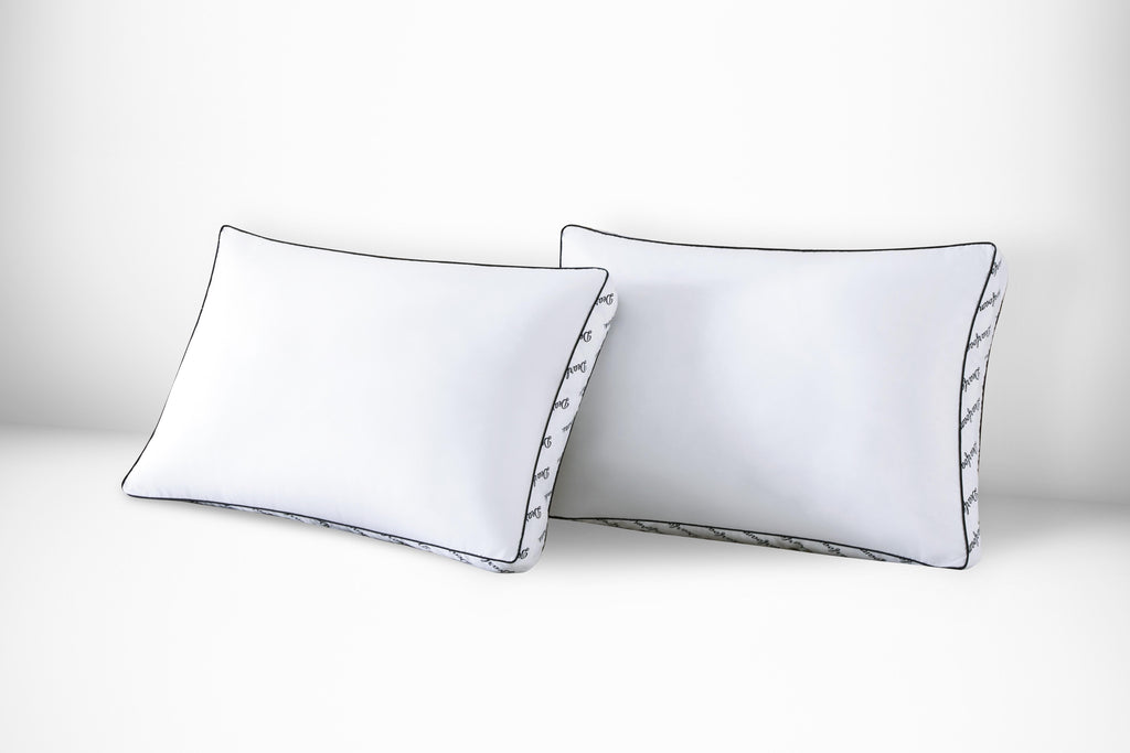 Hotel Collection Cozy Gusseted Bed Pillow Standard, White - Ergonomic Memory Foam Pillow for Neck Pain Support - Default Title