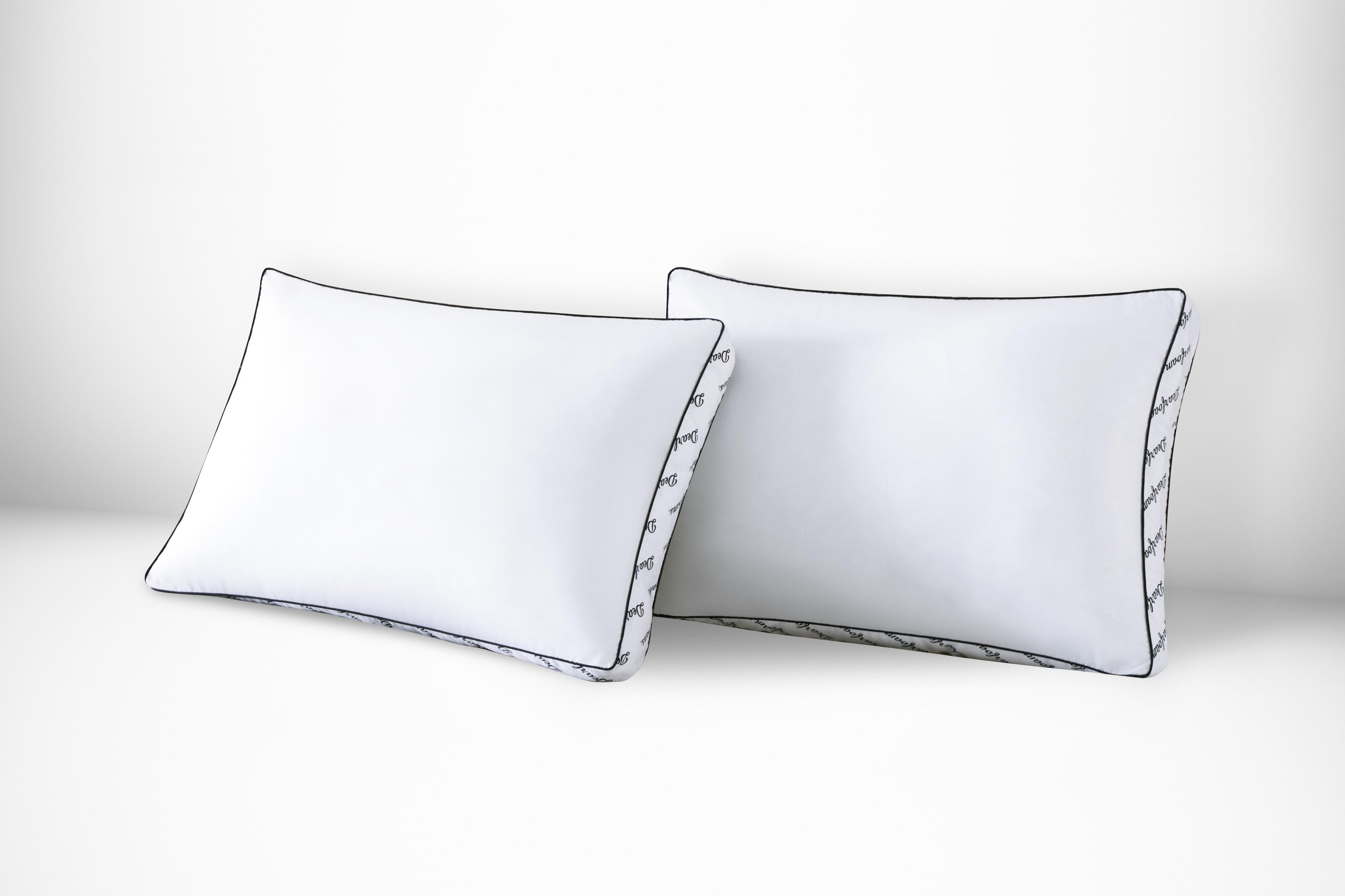 Hotel Collection Cozy Gusseted Bed Pillow Standard, White - Ergonomic Memory Foam Pillow for Neck Pain Support - Default Title