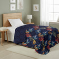 Reversible Sherpa Quilted Throw Blanket 60x80 inches, Kids Character Bedding - Cozy Fleece Throw Blanket for Couch & Bed - Default Title
