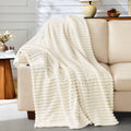 Cozy Fleece White Fleece Throw Blanket for Couch, Super Soft Cozy Blankets and Throws, Decorative Fleece Blankets for Women Men G... - Cozy Fleece Throw Blanket for Couch & Bed - Default Title
