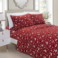Ultra-Soft Luxury Soft Bed Sheets Holiday Pattern 1500 Thread Count Percale Egyptian Quality Softness Wrinkle and Fade Resistant... - Luxury Bed Sheet Set with Deep Pockets - Default Title