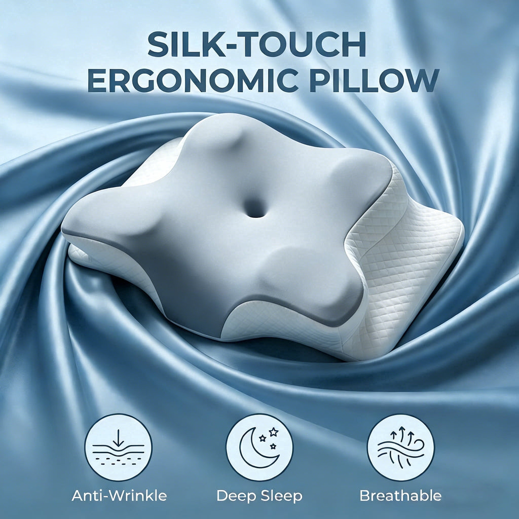 Decorative Plump Memory Foam Contour Pillows - Neck Pain Relief, Orthopedic Cervical, Breathable Washable Cover - Orthopedic Shredded Foam Bed Pillow Set - Default Title