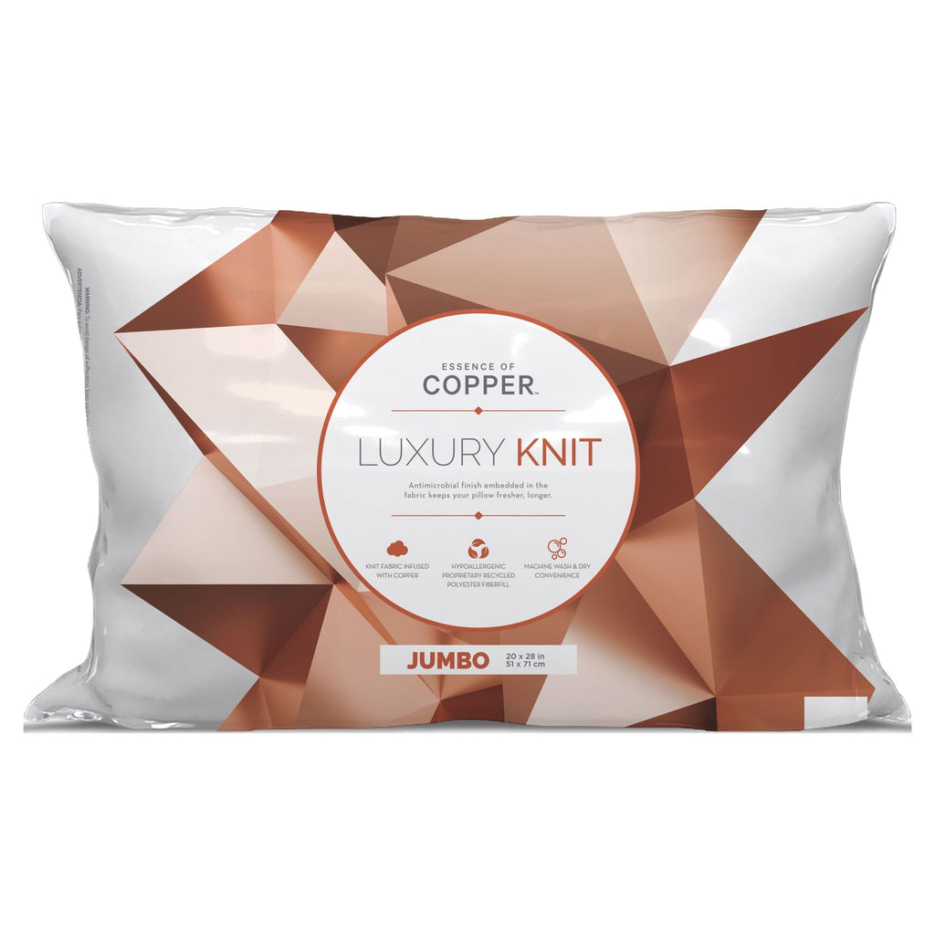 Decorative Plump Luxury Knit Bed Pillow 2 Pack, Standard/Queen, Polyester - Decorative Throw Pillow Cushion for Sofa & Bed - Default Title