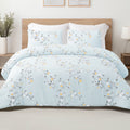 Fluffy Down Alternative 3-Piece Floral King Size Comforter Set, Microfiber Bedding Down Alternative Comforter for All Seasons with 2 Pillow S... - Cloud-Like Soft Lightweight Bed Comforter - Default Title