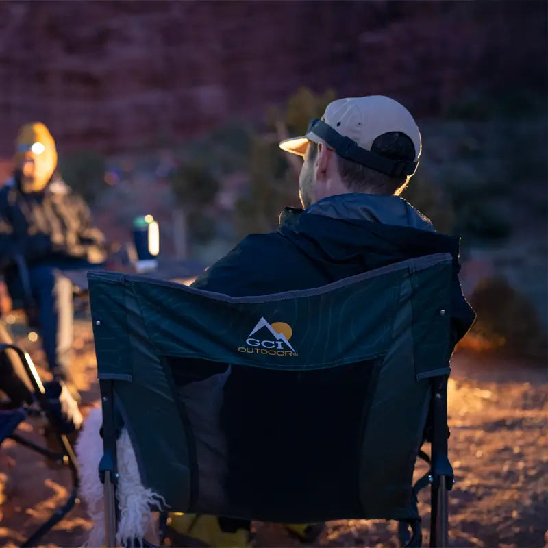 Premium All-Weather FirePit Rocker - Choice 737 - Freestyle Rocker Portable Outdoor Folding Chair Detail