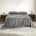 Wrinkle-Resistant Full Size Bed Sheets, 4 Piece Sheets 14” Deep Pocket Sheet & Pillowcase Sets Soft Microfiber Luxury Bedding Fitted Sh... - Cooling Hotel Quality Bedding Sheets and Pillowcases - Default Title
