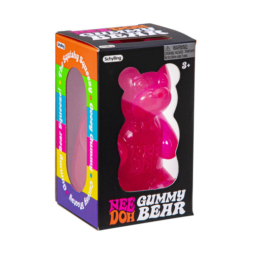 Cute Collectible NeeDoh Gummy Bear | Edition Canyon Forest - Collectible Shaggy Monster Squishable Toy - Surprise Me! (Random Color)