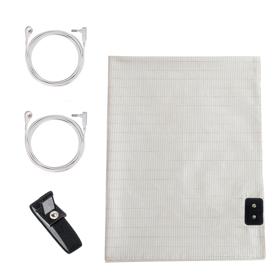 Breathable Luxury Grounding Sheets 39 * 75 inch, Conductive Grounding Sheets with Grounding Cord, Grounding Sheets for Earth with Silve... - Premium Ultra-Soft Pillowcase Pair for Sleeping - Default Title