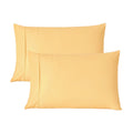 Orthopedic Support Solid Print Pillow Cases, King, Beige, 2-Pieces - Hotel Quality Plush Sleeping Pillows - Default Title