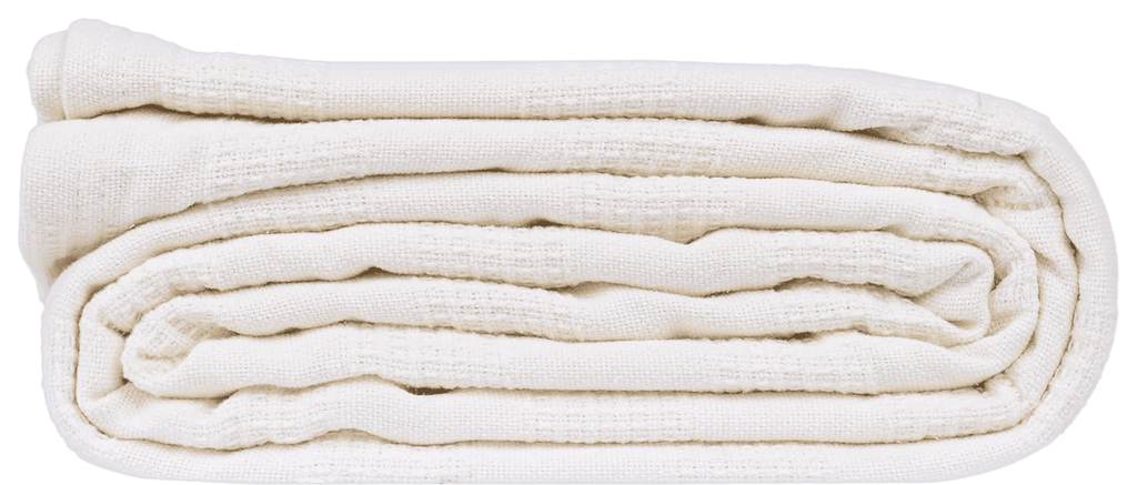 Decorative Knitted Hospital Thermal Blanket Throw Snag Free | 100% Cotton | Twin 66"x90" | White (1) - Luxury Knitted Decorative Throw Blanket with Fringes - Default Title