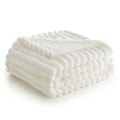 Decorative Knitted Throw Blanket for Couch,Bed,Sofa,White Flannel Blanket,Soft Throw Blanket ,Gifts for Women Mom Girls,Throw Home Room ... - Lightweight Plush Warm Blanket for All Seasons - Default Title