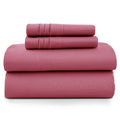 Breathable Luxury Size Sheet Set, 4-Piece Plain Soft Microfiber – Deep Pocket Bed Sheets, Includes 1 Fitted Sheet, 1 Flat Sheet, 2 Pill... - Breathable Egyptian Cotton Flat & Fitted Sheets - Default Title