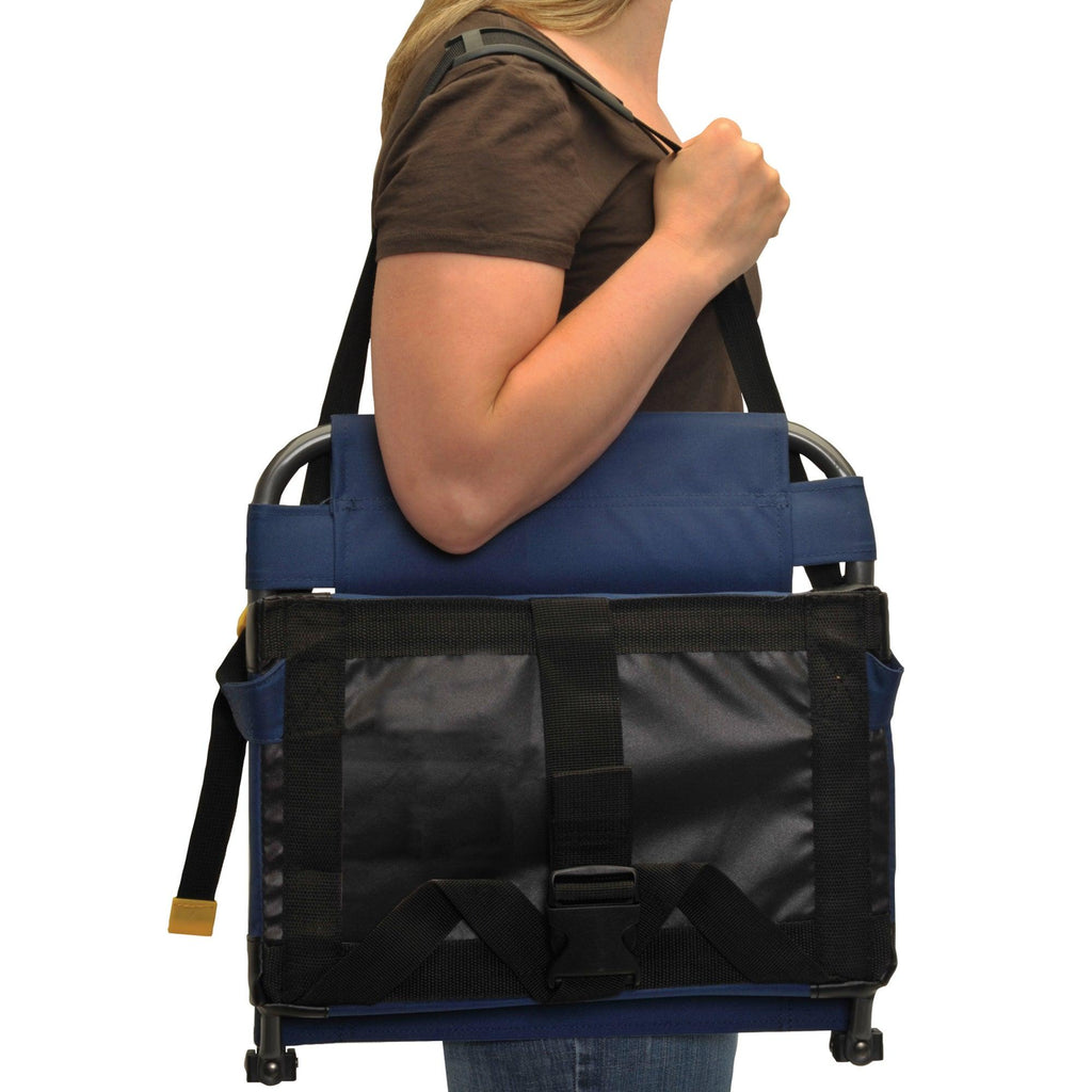 Ultra-Lightweight BleacherBack - Choice 696 - Grandstand Cushion Seat with Secure Under-Bench Hooks Detail