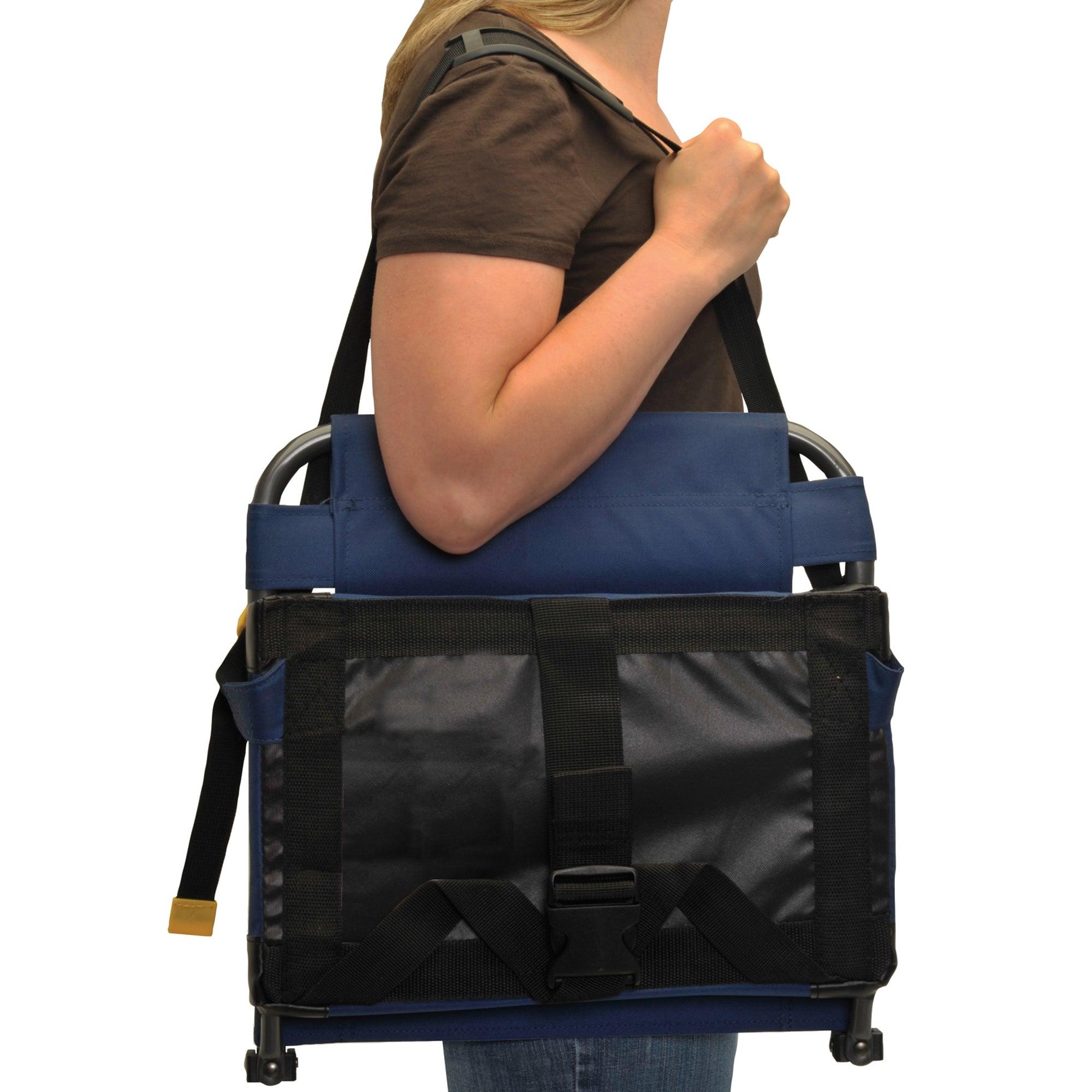Ultra-Lightweight BleacherBack - Choice 696 - Grandstand Cushion Seat with Secure Under-Bench Hooks Detail