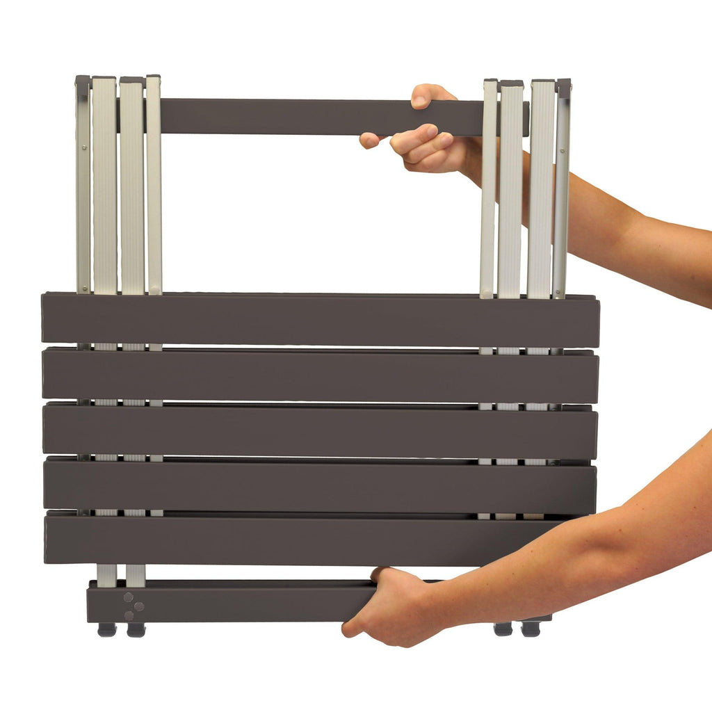 Slim-Fold Compact Camp Table 25 - Choice 214 - Slim-Fold Outdoor Cook Station with Storage Shelves Detail