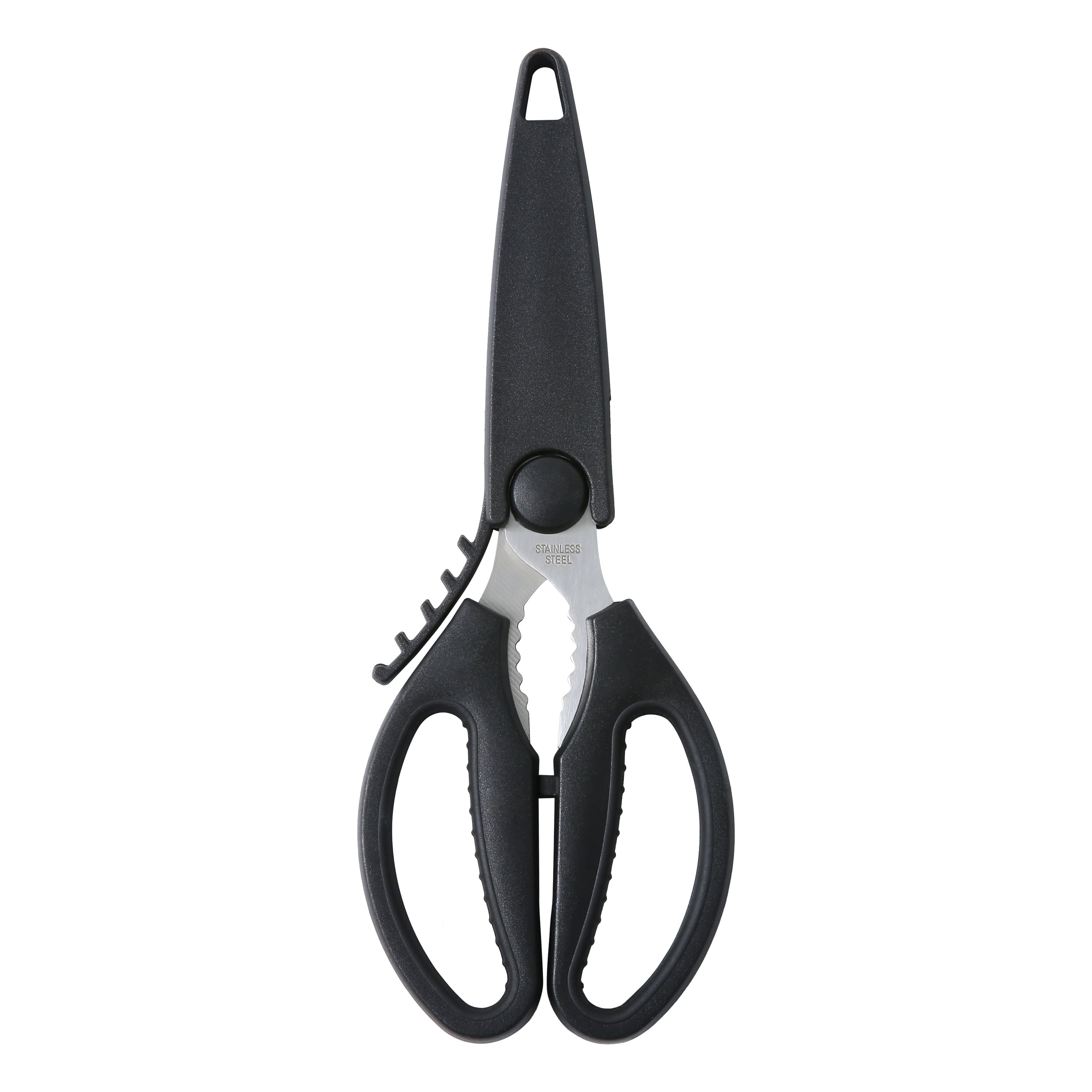 Innovative Stainless Steel Multi-Purpose 8.6in Kitchen Shears - Kitchen Gadget Tool for Quick Food Prep - Default Title