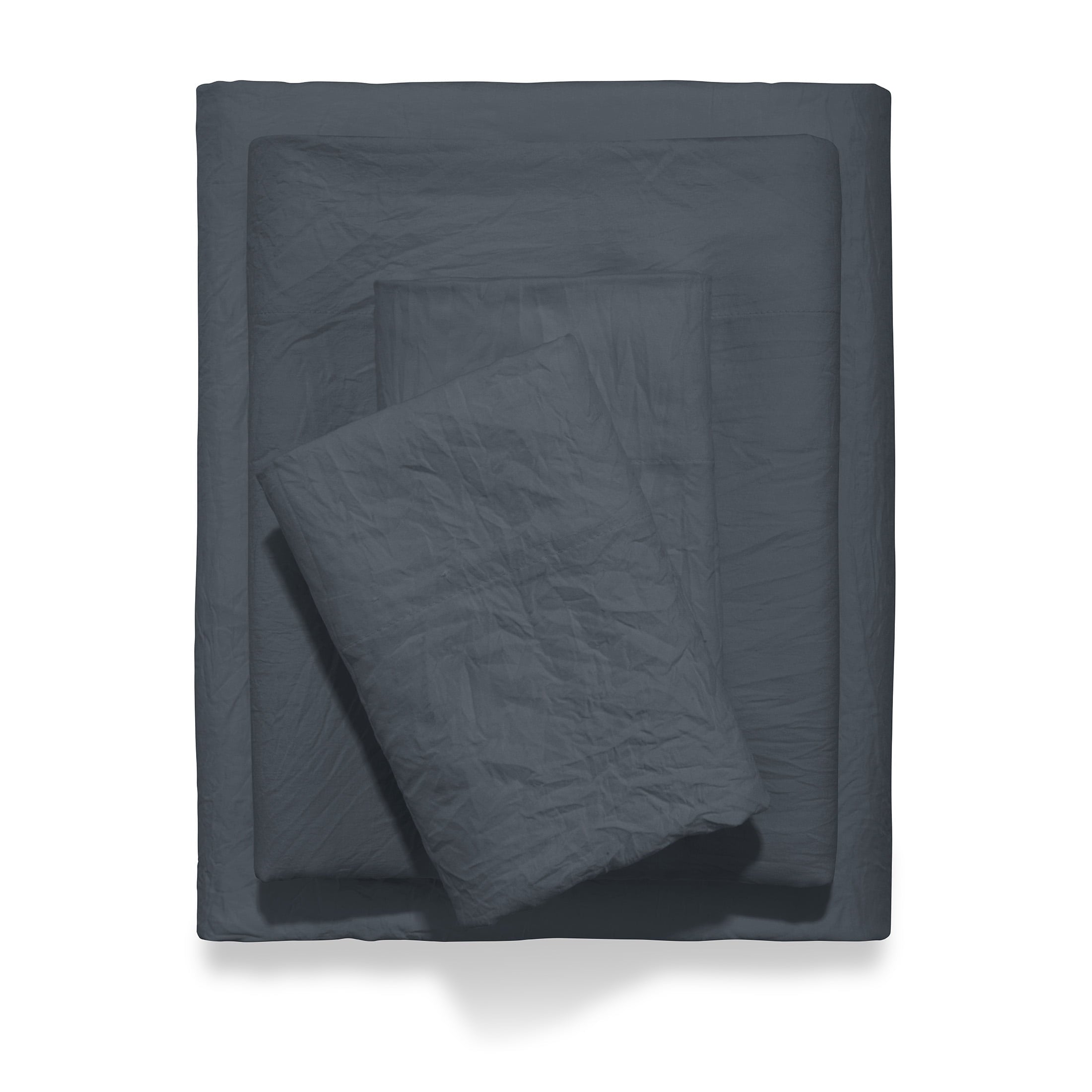 Wrinkle-Resistant Microfiber Bed Sheet Set, Grey Stone, Full, 4 Pieces - Premium Ultra-Soft Pillowcase Pair for Sleeping - Default Title