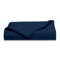 Wrinkle-Resistant 300 Thread Count Easy Care Blue Cove Cotton Blend Percale Flat Bed Sheet, King - Breathable Egyptian Cotton Flat & Fitted Sheets - Default Title