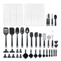 Ergonomic Cooking 36 Piece Kitchen Gadget Set with Kitchen Cooking Utensils, and Drawer Organizer, Black - Ergonomic Kitchen Tongs and Cooking Spoon Utensil - Default Title