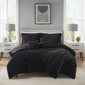 Hypoallergenic Cloud Full/Queen Comforter Set, All-Season, 5-Piece, Black Cozy Plush - Cloud-Like Soft Lightweight Bed Comforter - Default Title