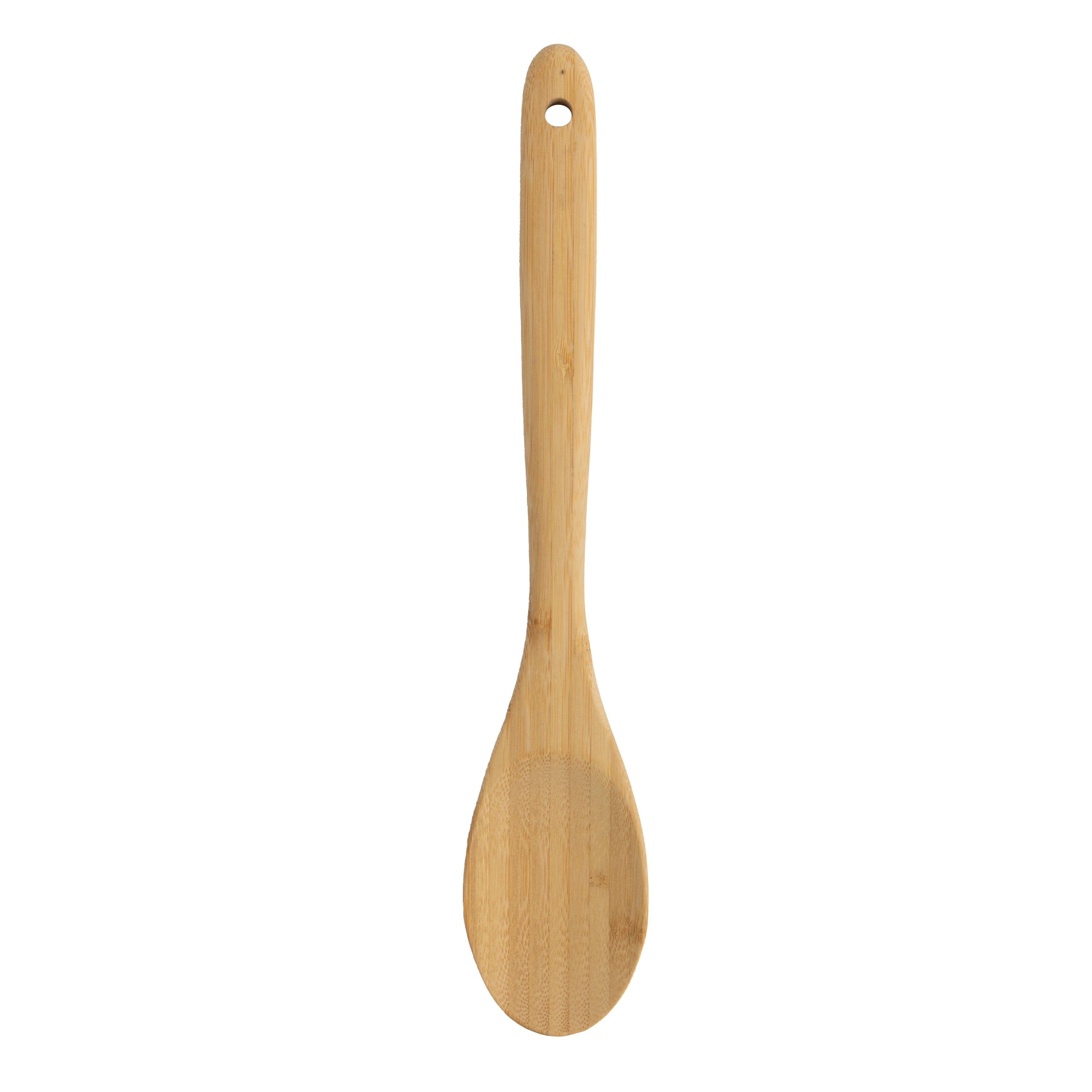 Chef-Quality Bamboo Cooking Spoon Natural Bamboo Crafted, 13" L, Kitchen Prep - Multi-Purpose Hand Tool for Daily Meal Prep - Default Title