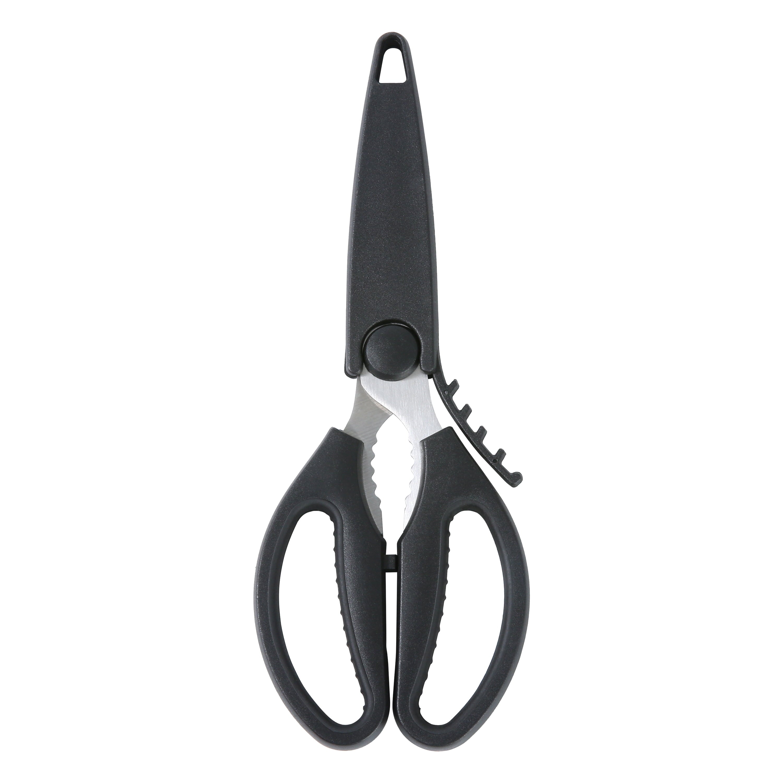 Time-Saving Stainless Steel Multi-Purpose Kitchen Shears with Grip 1 Each - Kitchen Gadget Tool for Quick Food Prep - Default Title