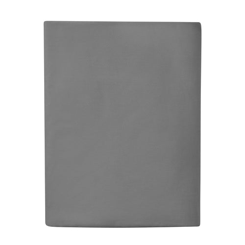 Cooling Sateen Easy Care 300 Thread Count Solid Soothing-Gray CVC Cotton Blend Fitted Sheet, King (Adult) - Cooling Hotel Quality Bedding Sheets and Pillowcases - Default Title