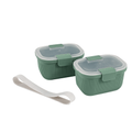 Fun Food Fidget Food Storage Snack Container, Plastic, Rectangle, Green, 19oz Capacity, Best Used for On-the-Go Snacks and Small Port... - Deliciously Soft Cupcake Sensory Glob - Default Title