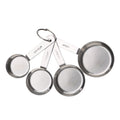Time-Saving Kitchen Stainless Steel 4-Piece Nesting Measuring Cups - Premium Stainless Steel Garlic Presser & Peeler - Default Title