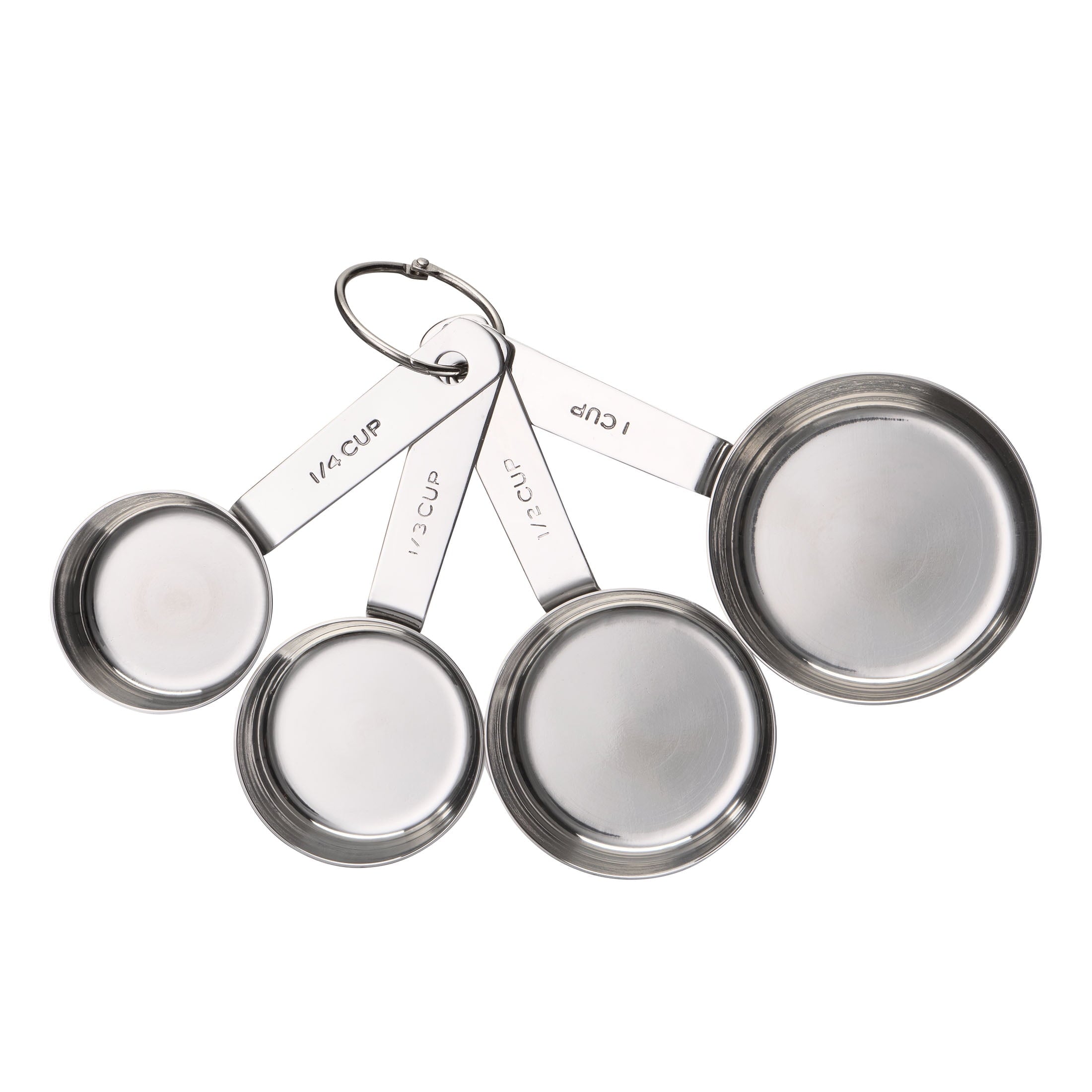 Time-Saving Kitchen Stainless Steel 4-Piece Nesting Measuring Cups - Premium Stainless Steel Garlic Presser & Peeler - Default Title