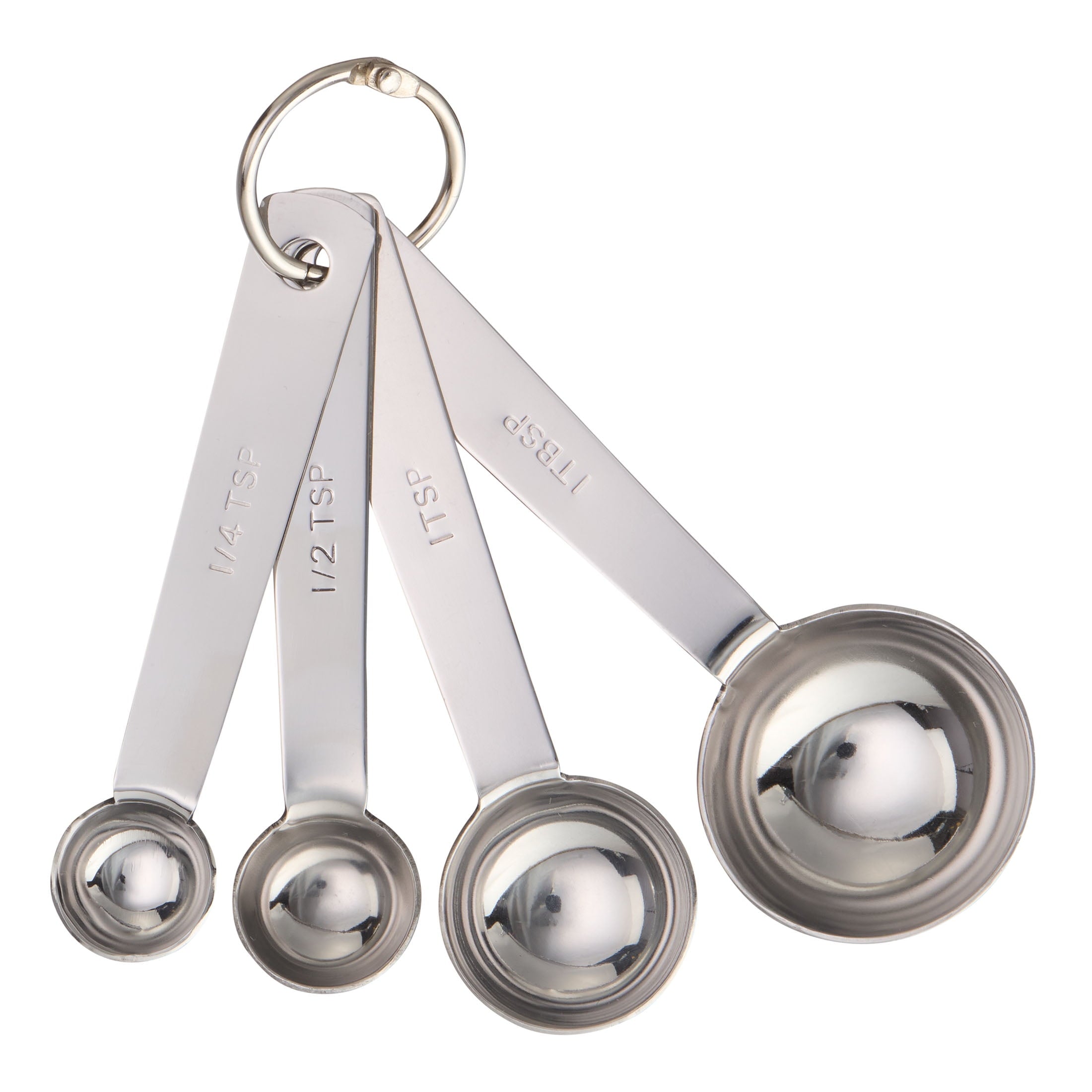 Innovative Kitchen Stainless Steel 4-Piece Nesting Measuring Spoons Set, Stainless Steel Finish - Premium Stainless Steel Garlic Presser & Peeler - Default Title