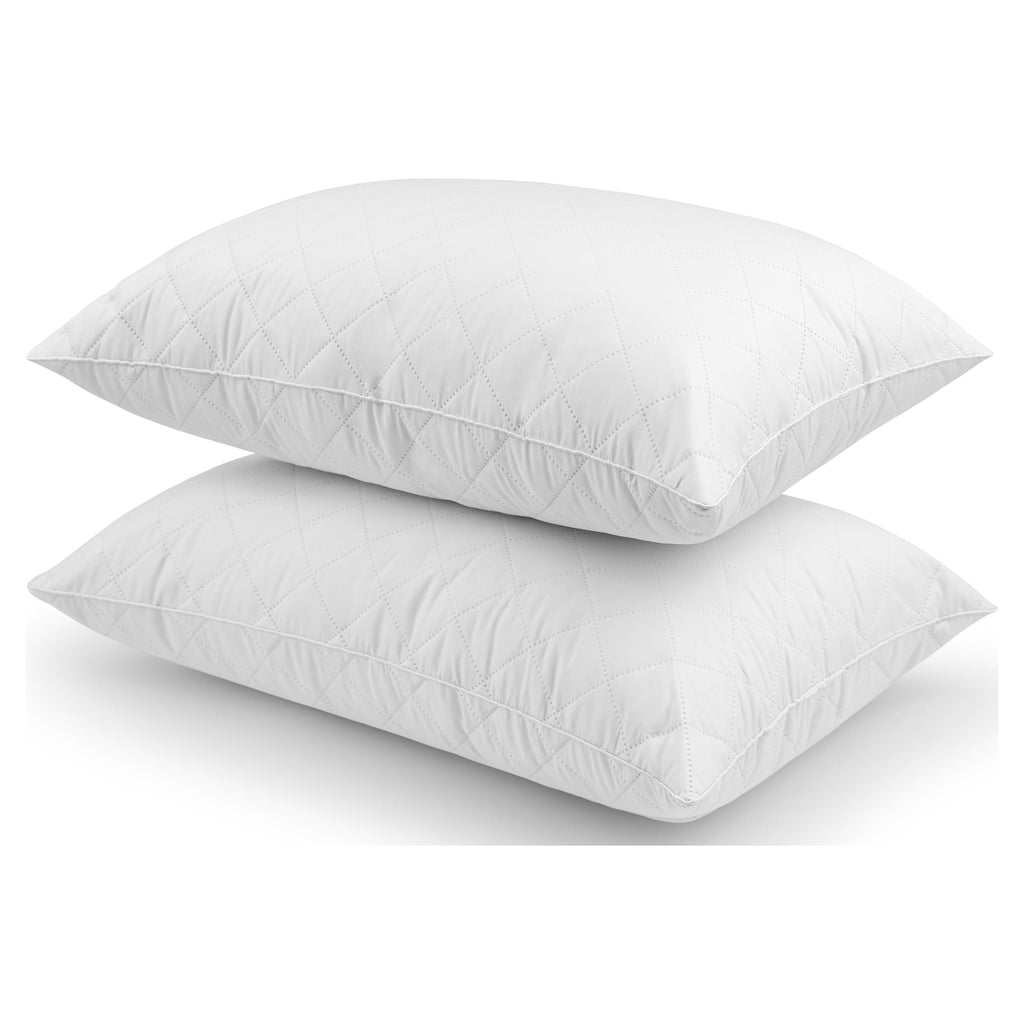 Orthopedic Support Memory Foam Cluster Bed Pillow, Standard/Queen, 2 Pack - Hotel Quality Plush Sleeping Pillows - Default Title