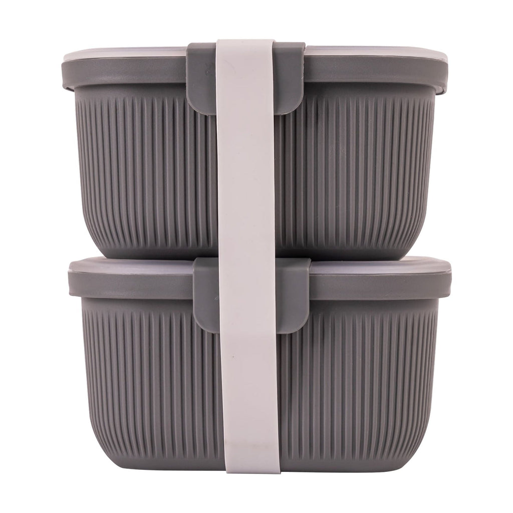 Fun Food Fidget Plastic Food Storage Bento Snack Container, Rectangle, Grey, 19oz Capacity, Made for Portable Food Storage - Deliciously Soft Cupcake Sensory Glob - Default Title