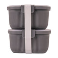 Fun Food Fidget Plastic Food Storage Bento Snack Container, Rectangle, Grey, 19oz Capacity, Made for Portable Food Storage - Deliciously Soft Cupcake Sensory Glob - Default Title