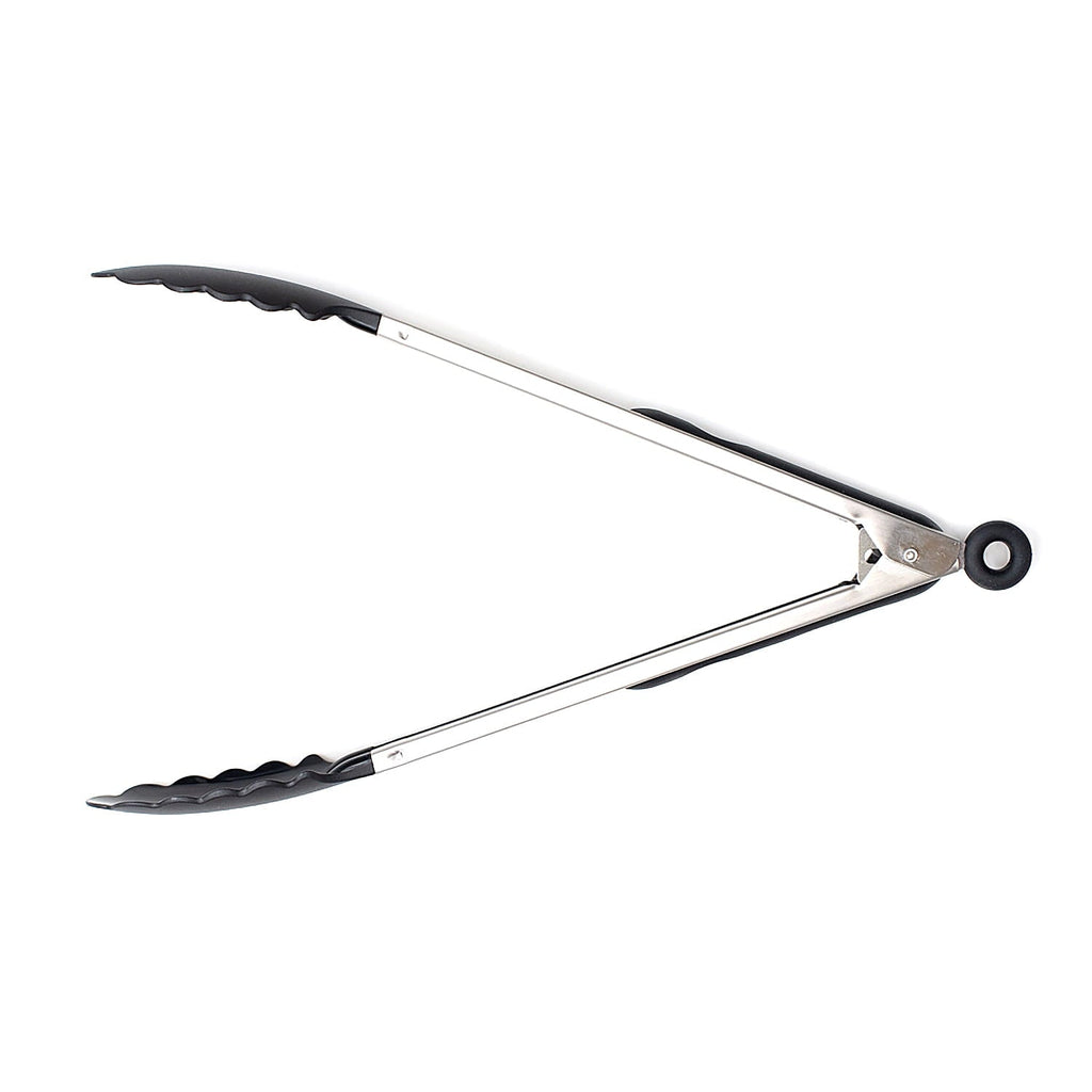 Chef-Quality 13 Inch Rust Resistant Nylon End Stainless Steel Dripless Kitchen Tongs - Multi-Purpose Hand Tool for Daily Meal Prep - Default Title