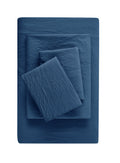 Ultra-Soft Ultra Soft Microfiber Bed Sheet Set, Twin-XL, Indigo, 3 Piece - Premium Ultra-Soft Pillowcase Pair for Sleeping - Default Title