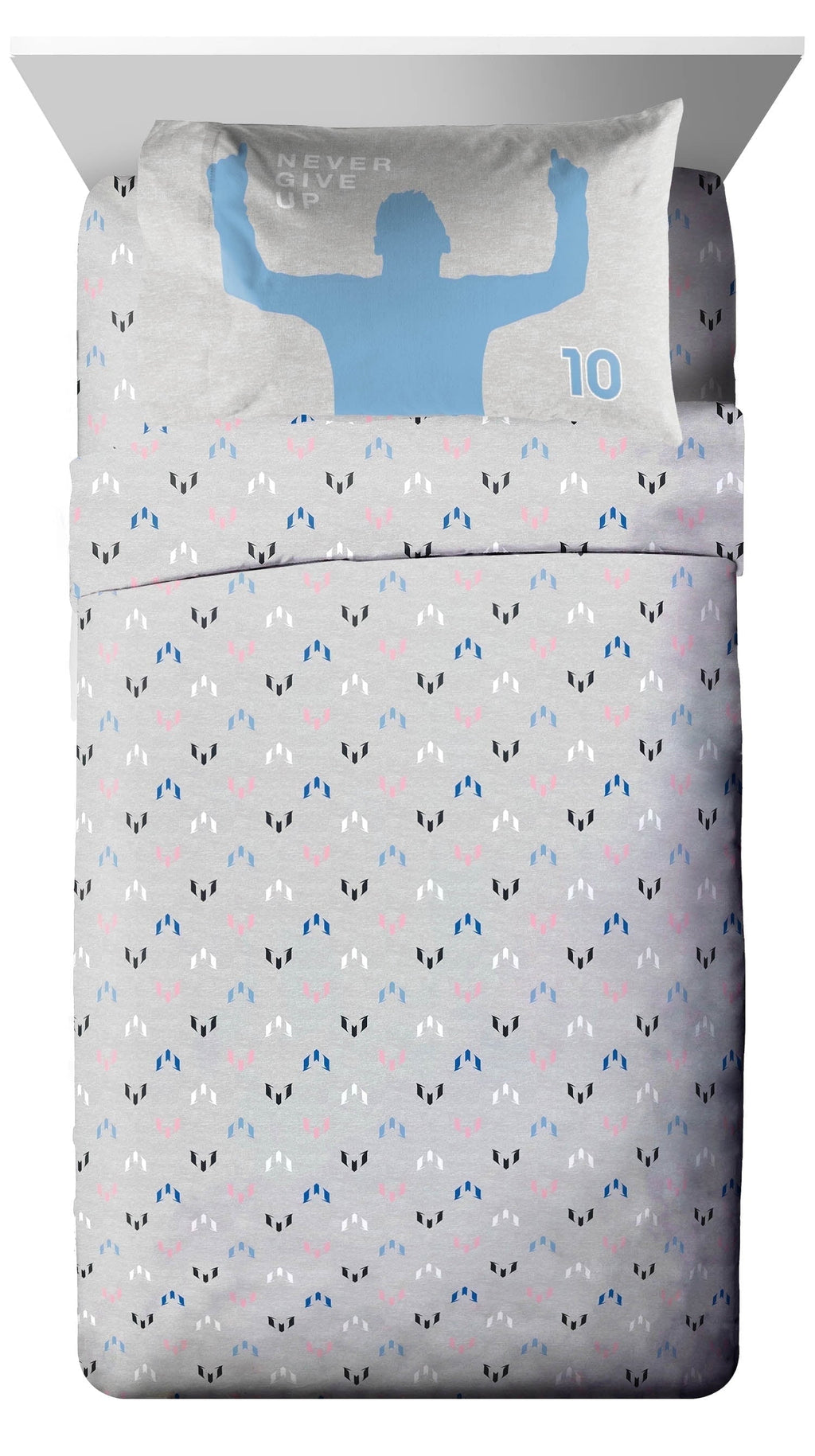 Cooling Sateen Lionel 3 Piece Twin Size Bed Sheet Set - Soccer Theme Bedding for Kids & Teens - Premium Ultra-Soft Pillowcase Pair for Sleeping - Default Title