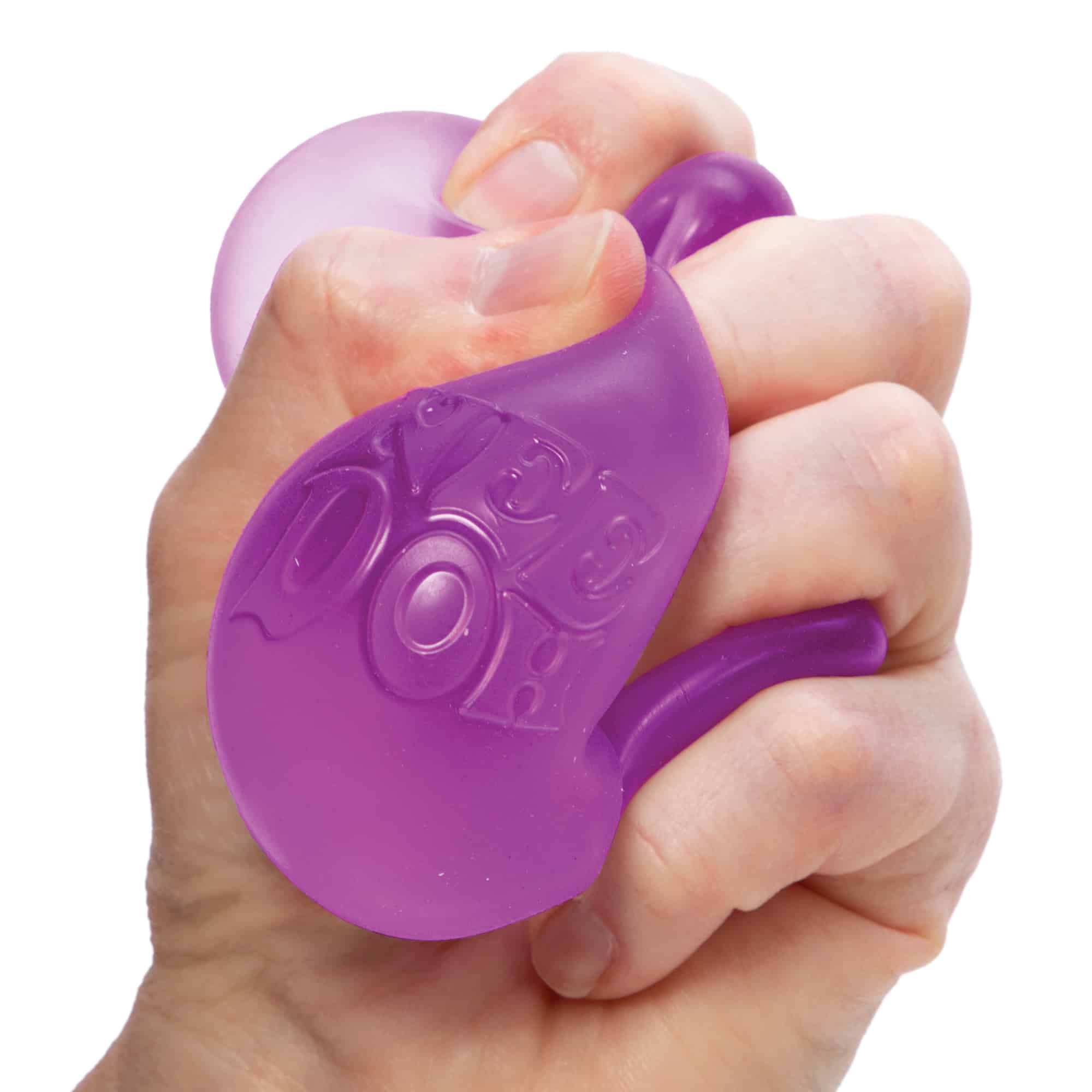 Crystal Clear NeeDoh Nice Cube | Series Elm Bridge - Crystal Clear Squishable Ice Cube NeeDoh Detail