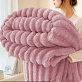 Super Soft Flannel Faux Fur Throw Blanket for Couch, Soft and Thick Double Layer Throw Blanket, Lightweight Plush Fuzzy Luxury Winter Bl... - Super Soft Reversible Sherpa Flannel Blanket - Default Title