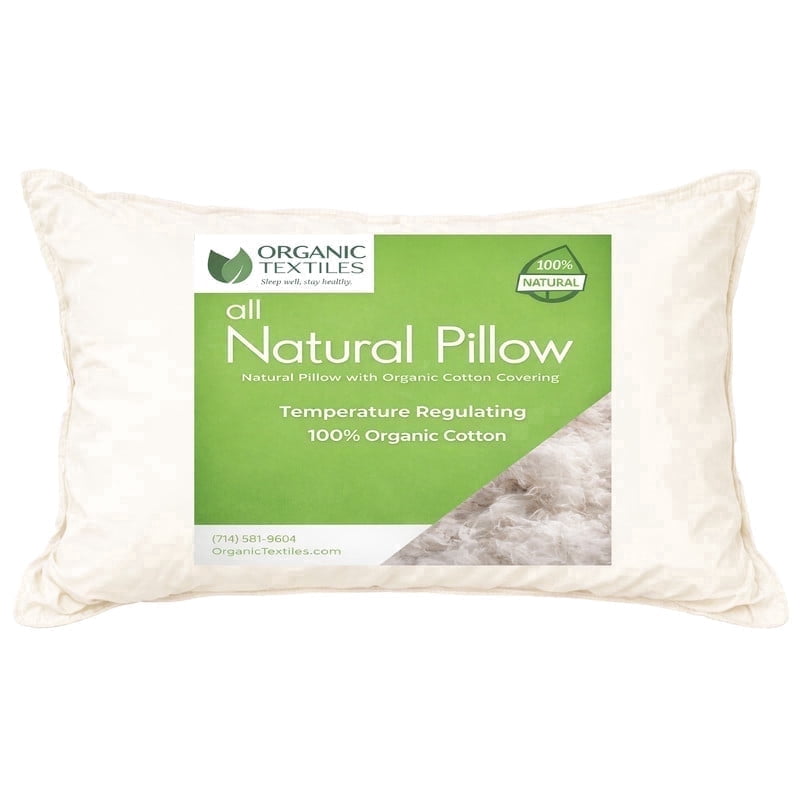 Ergonomic Memory Foam 100% Organic Cotton Pillow with Organic Cotton Cover - GOTS CERTIFIED - Adjustable Loft, Head Neck Pain Relief, Back ... - Decorative Throw Pillow Cushion for Sofa & Bed - Default Title