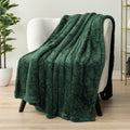 Super Soft Flannel Sherpa Throw Blanket For Couch Sofa, Emerald Green Fluffy Warm Plush Blanket for Bed, Cozy Super Soft Lightweight Thr... - Super Soft Reversible Sherpa Flannel Blanket - Default Title