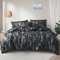 Heavyweight Warmth 3 Pieces Printed Comforter Set Queen Size, Lightweight Botanical Floral Bed in a Bag, Ultra Soft Bedding Set with 1 R... - Luxurious Quilted Duvet Cover Set - Default Title