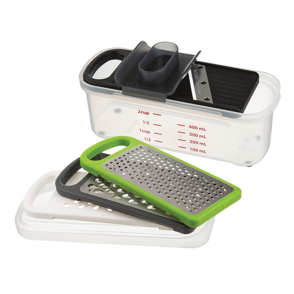 Innovative Compact Grate & Slice Set - Premium Stainless Steel Garlic Presser & Peeler - Default Title