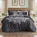 Luxurious Quilted Queen Comforter Set, Bedding Comforter Set Queen Size W/ Side Pockets, Black, 9 Pieces - Hypoallergenic Ultra-Fluffy Quilt for Winter - Default Title