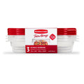 Playful Geometric 4.0-Cup Rectangle Food Storage Containers, Ruby Red, 3 pack - Playful Star & Heart Shaped Geometric NeeDoh - Default Title