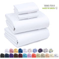 Wrinkle-Resistant Set - Luxurious Silky Soft Microfiber Bedding - Cozy & Comfy - 15 inch Deep Pocket (Fits up to 17") Hotel Bed - 4 Pcs... - Luxury Bed Sheet Set with Deep Pockets - Default Title