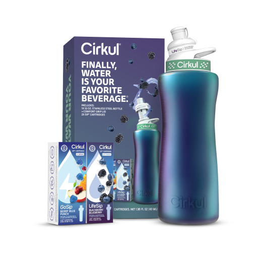 Sweet Treat Shaped 32oz. Chameleon Stainless Steel Bottle Starter Kit 95KR - Fun Food Fidget Cookie Squishable Toy Detail