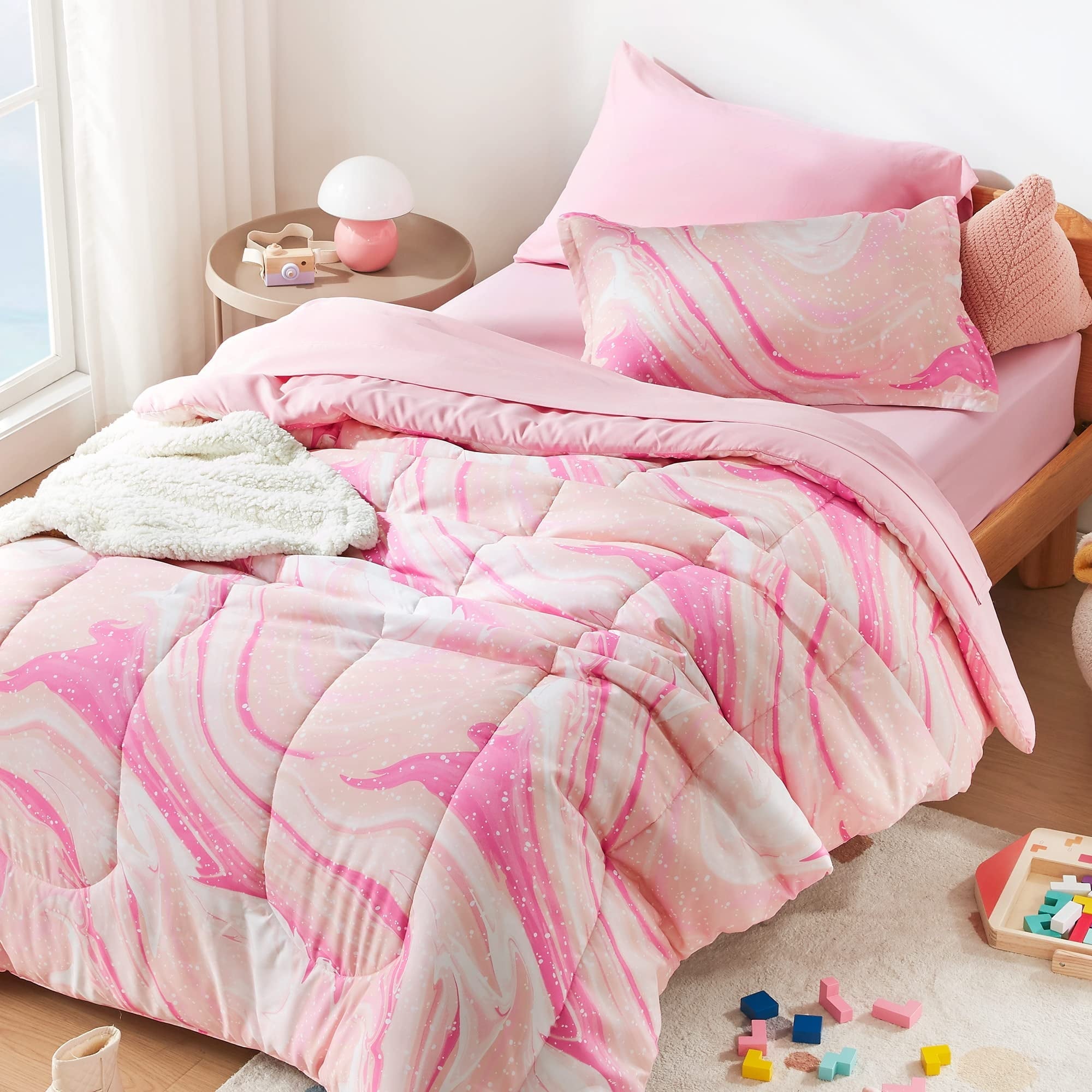 All-Season Kids Twin Bedding Comforter Set - 5 Pieces Super Cute & Soft Bedding Sets & Collections with Comforter, Sheet, Pillow... - Luxurious Quilted Duvet Cover Set - Default Title