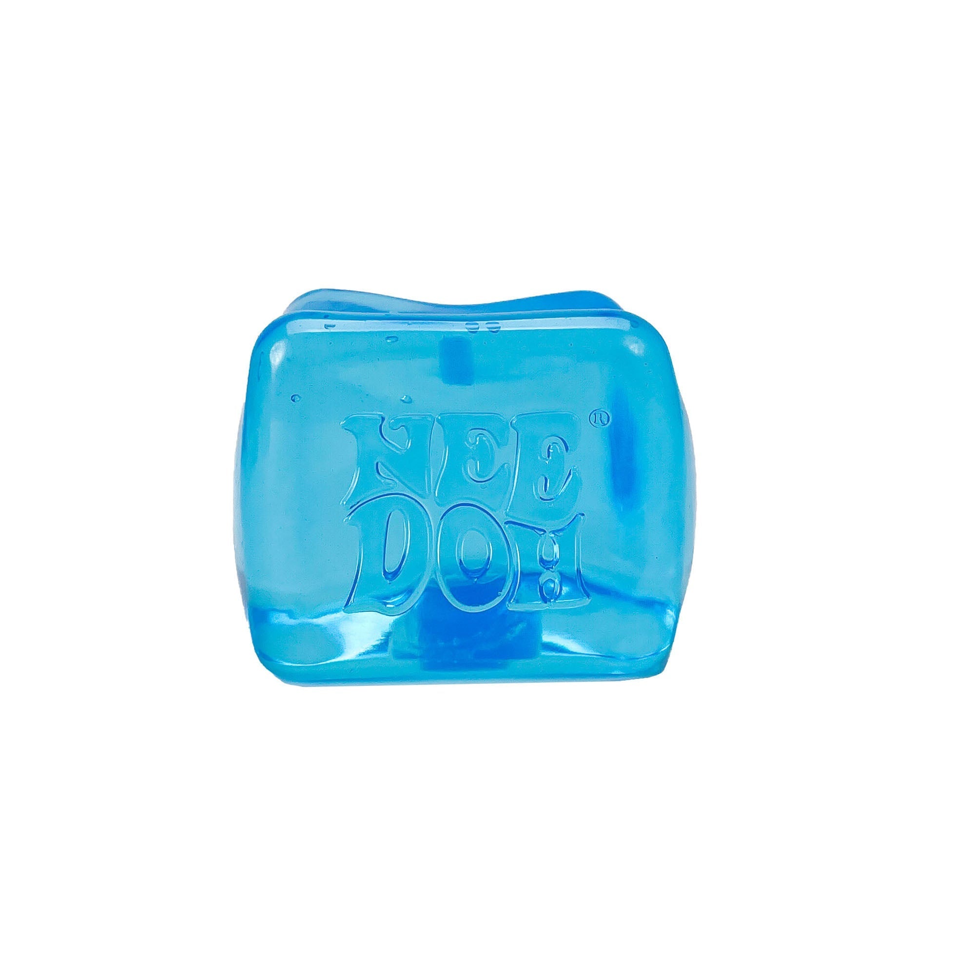 Ice-Cube Texture NeeDoh Nice Berg | Reserve Oak Hollow - Crystal Clear Squishable Ice Cube NeeDoh Detail